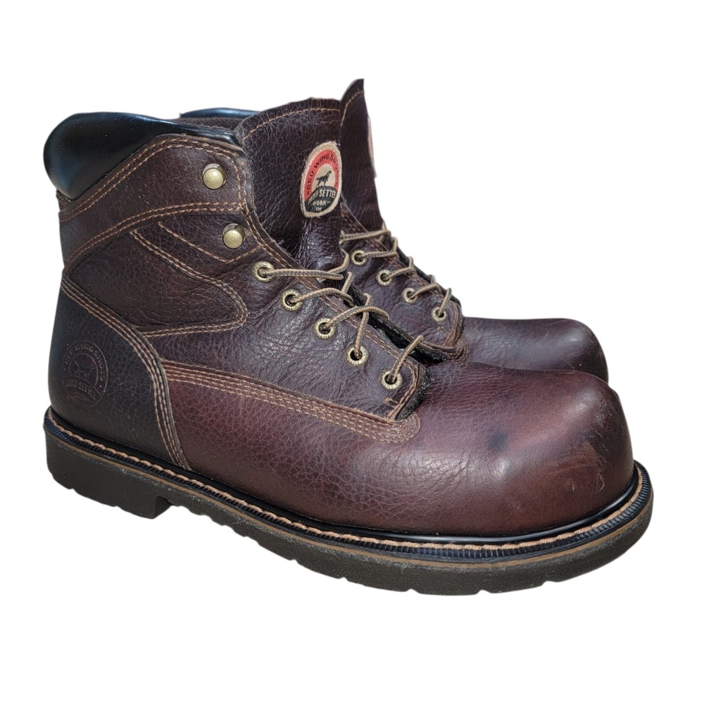 Red Wing Irish Setter 83624 Farmington Steel Toe Men's Leather Work Boots Sz 12D